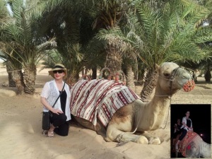 For me, and much to the appreciation of my Middle Eastern clients, embracing something new was actually getting (and staying) on the camel . . .